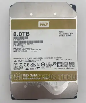 WD 8TB Gold Enterprise Class Hard Drive 8TB