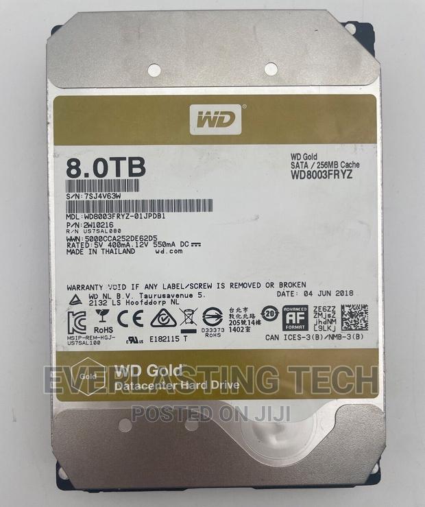 WD 8TB Gold Enterprise Class Hard Drive 8TB - main view