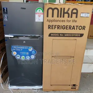*Fridge* Mika 138l Double Door Fridge Refrigerator.