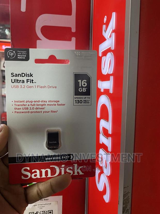 Sandisk 16GB Ultra Fit USB 3.2 Flash Drive/Disk