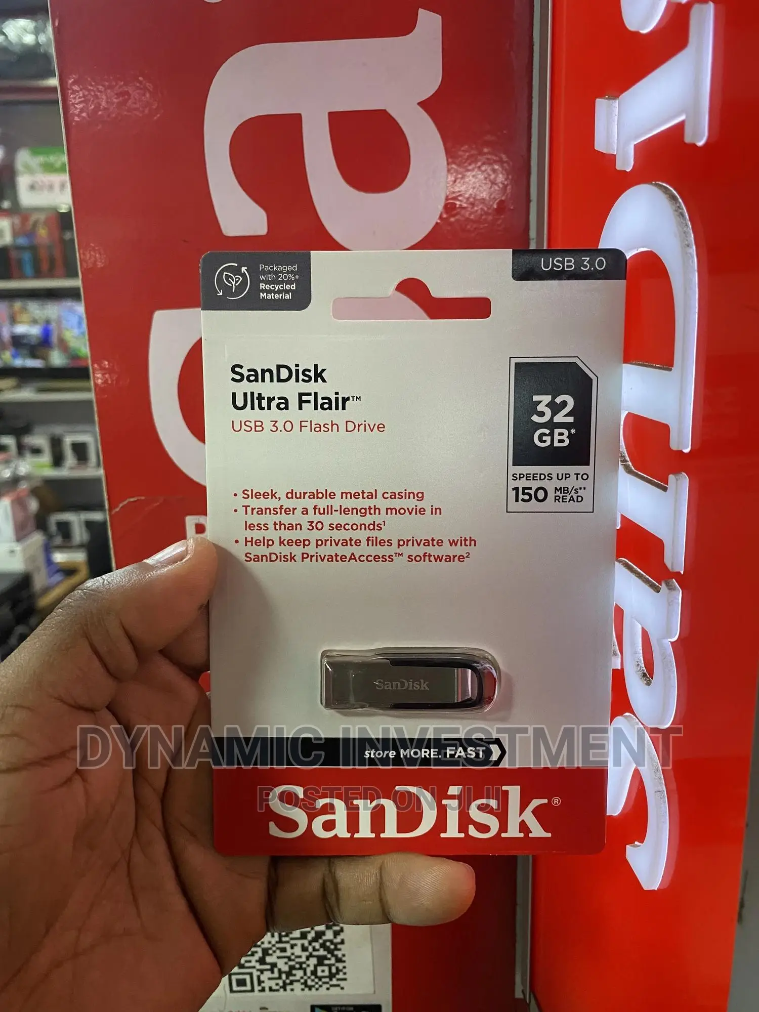 Sandisk Ultra Fit Usb 3.2 Flash Drive/Disk 32 Gb