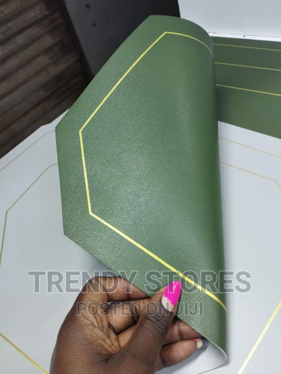 6pcs Double Sided PU Leather Antislip Tablemats