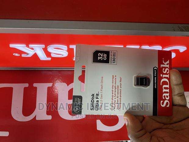 Original Sandisk Ultra Fit 3.2 32 GB USB Flash Drive/Disk - thumbnail 3