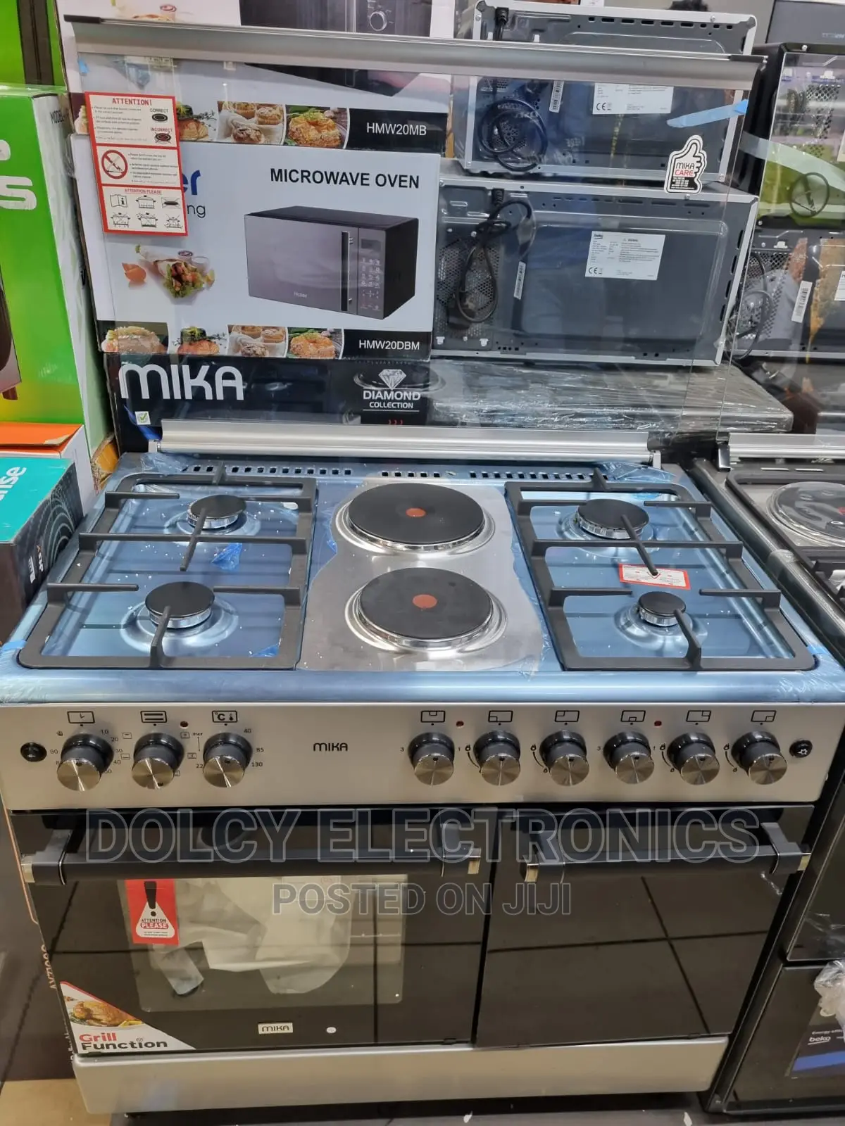 Mika Standing Cooker 60x90cm (Air Fry+Conv) Rotisserie