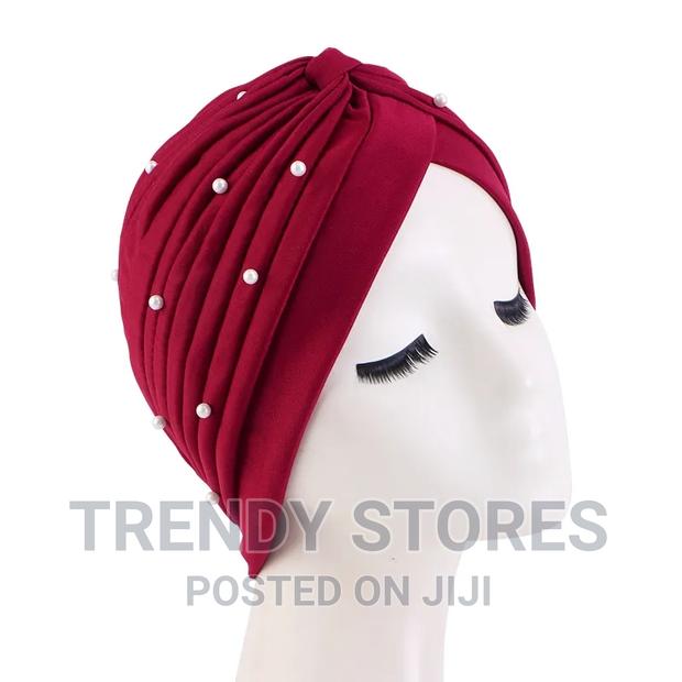 Beaded Pleated Headwrap - thumbnail 3