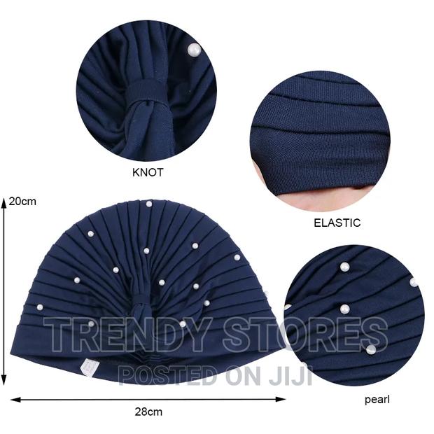 Beaded Pleated Headwrap - thumbnail 4