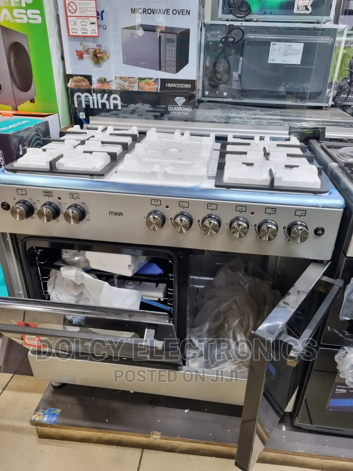 Mika Standing Cooker 60x90cm (Air Fry+Conv) Rotisserie