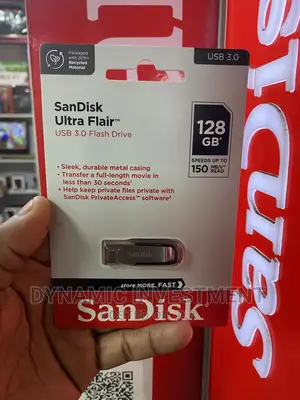 Original Sandisk Ultra Flair 128GB 150 MB/S Flash Drive/Disk