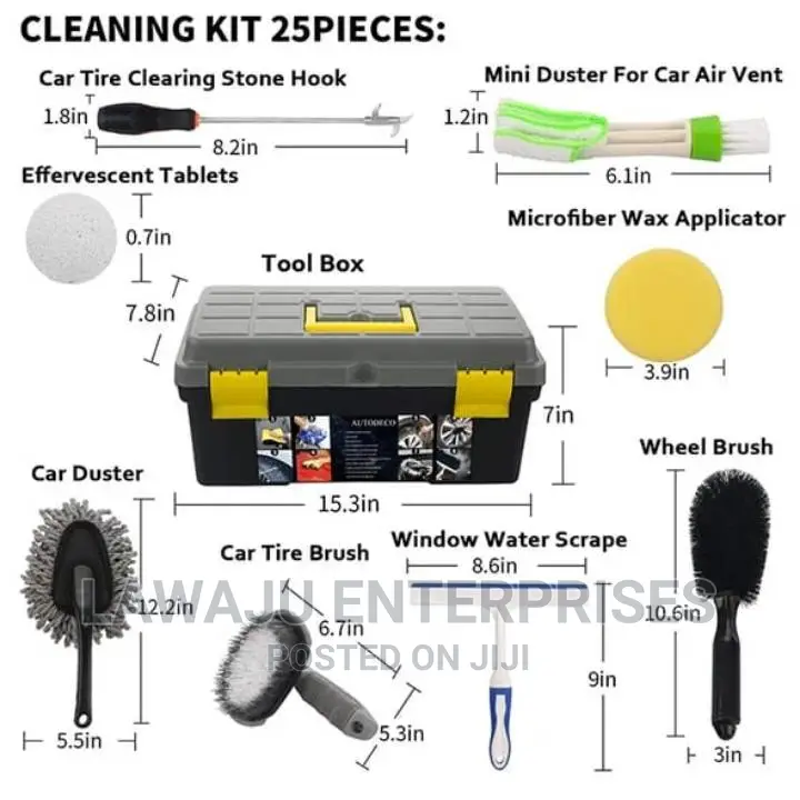 25pcs Detail Car Cleaning Tool Kit* Cleaning KIT 25pieces: