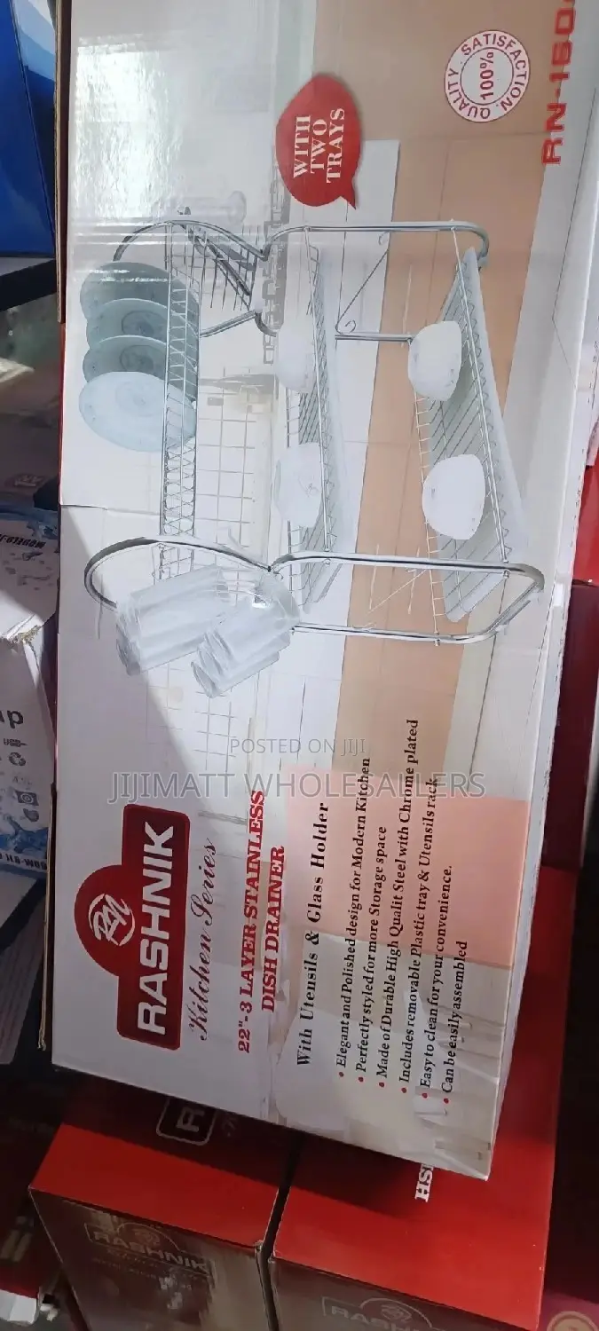 Rashnik 3layers Stainless Steel Dish Drainer