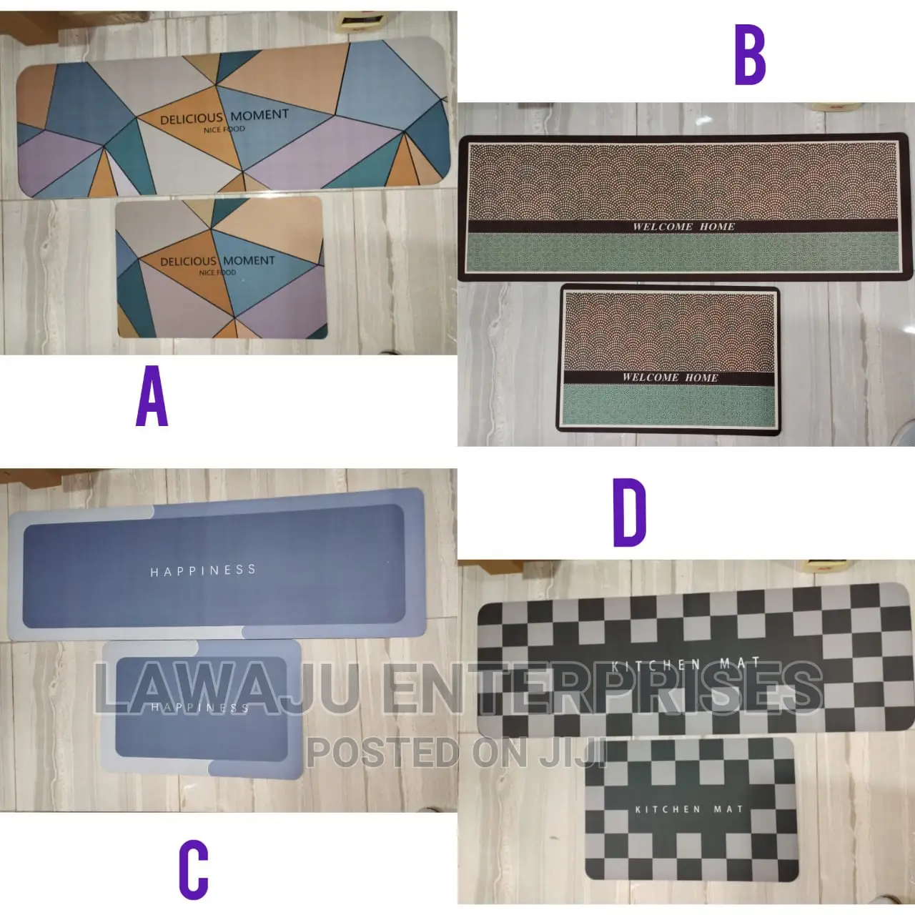 2pcs Anti-Slip Rubber Mats