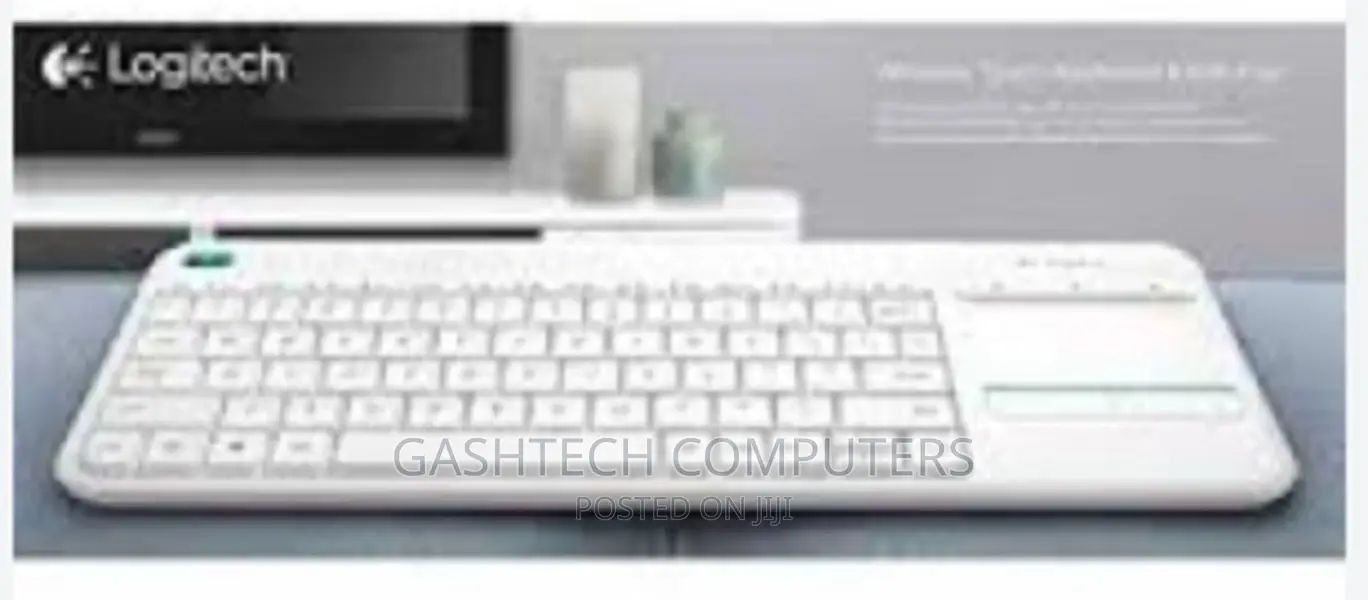 Logitech Wireless Keyboard With Touchpad Plus - White