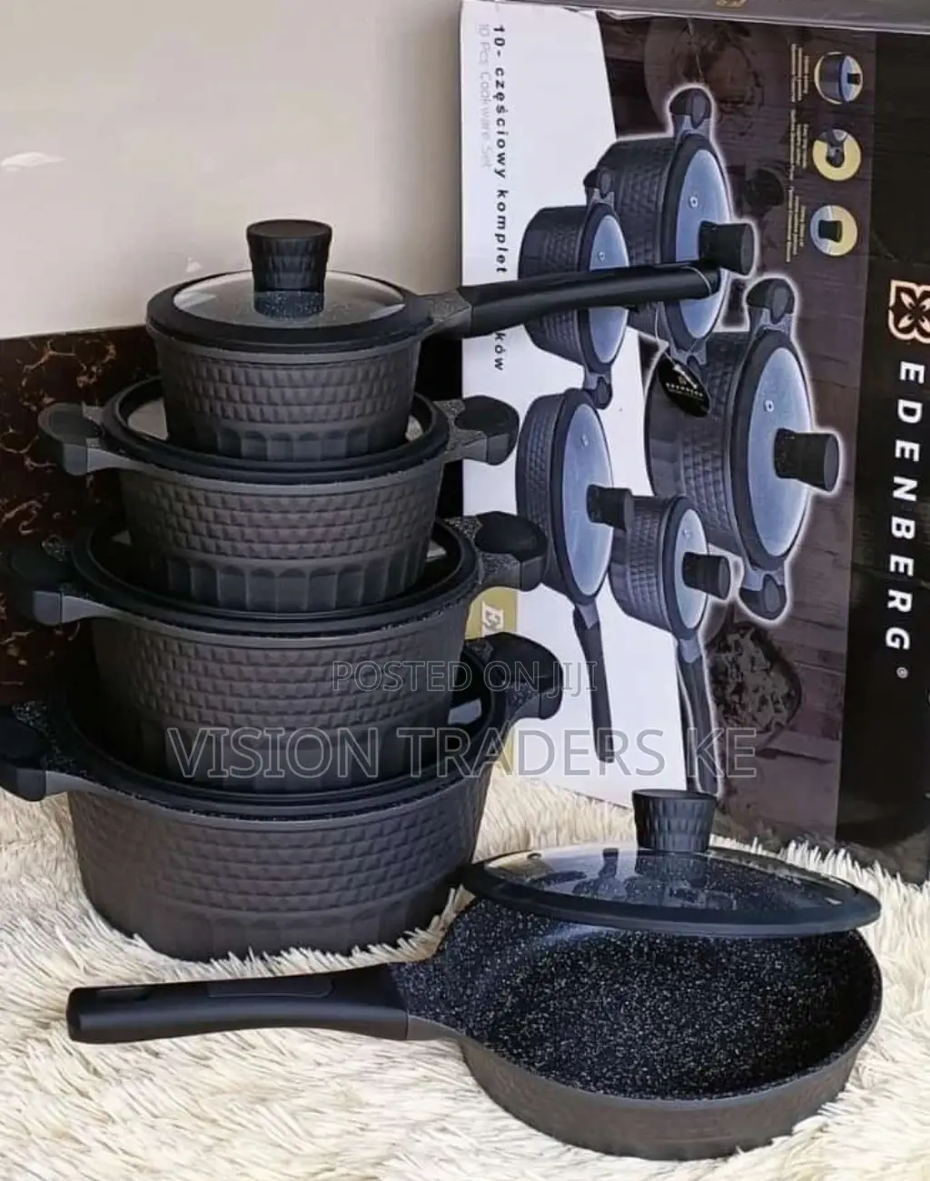 10pcs Edenberg Cookware Set