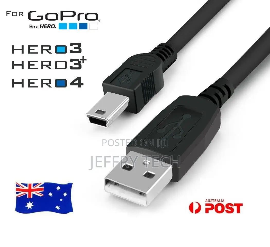 Mini USB Sync Data Cable Gopro Hero 4 3 3+ Transfer Cord Cha
