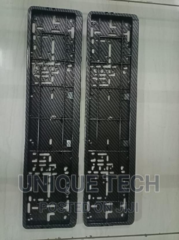 Oblong Carbon Fiber New Generation Number Plate Holders - main view