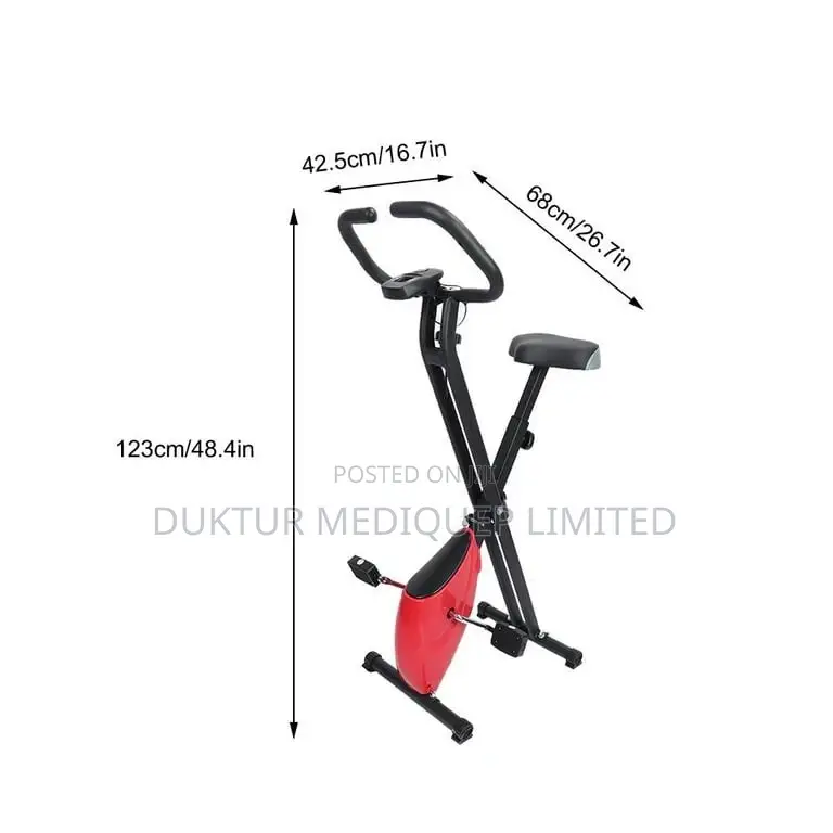 Muscle Training Bike, Folding Adjustable Exercise Bike