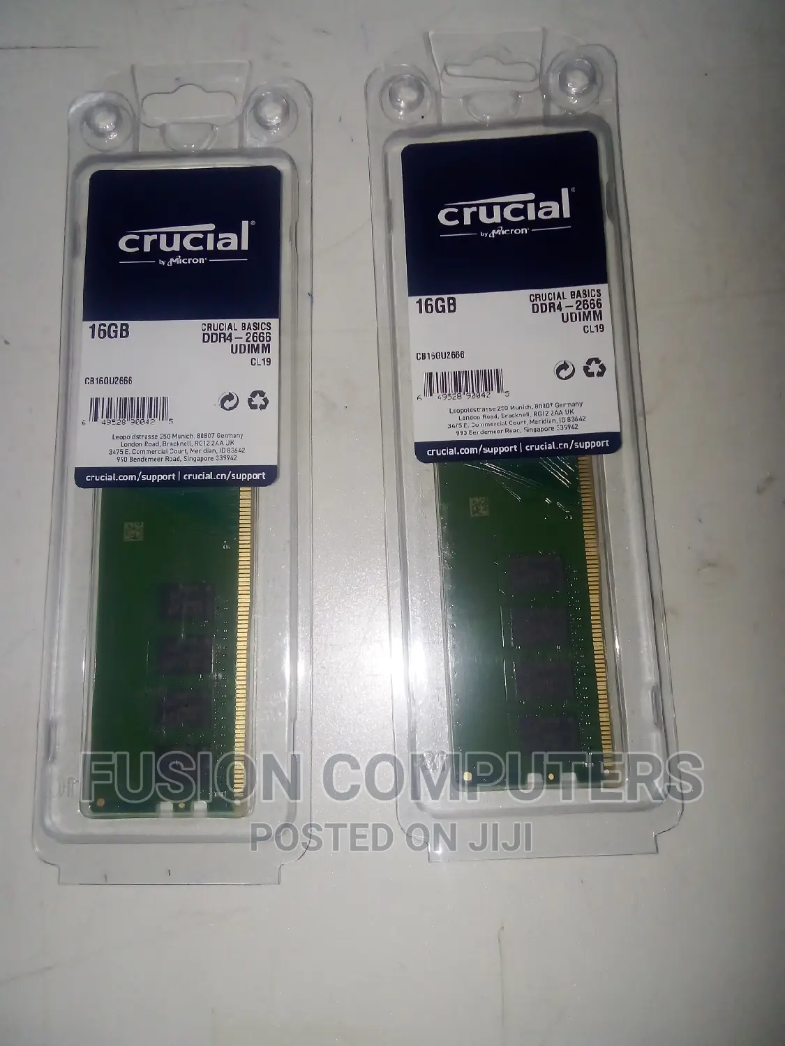 Crucial Desktop RAM DDR4 16GB 2666