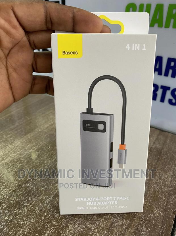 Baseus USB C Hub 4 in 1 Adapter With HDMI Type C Devices - main view