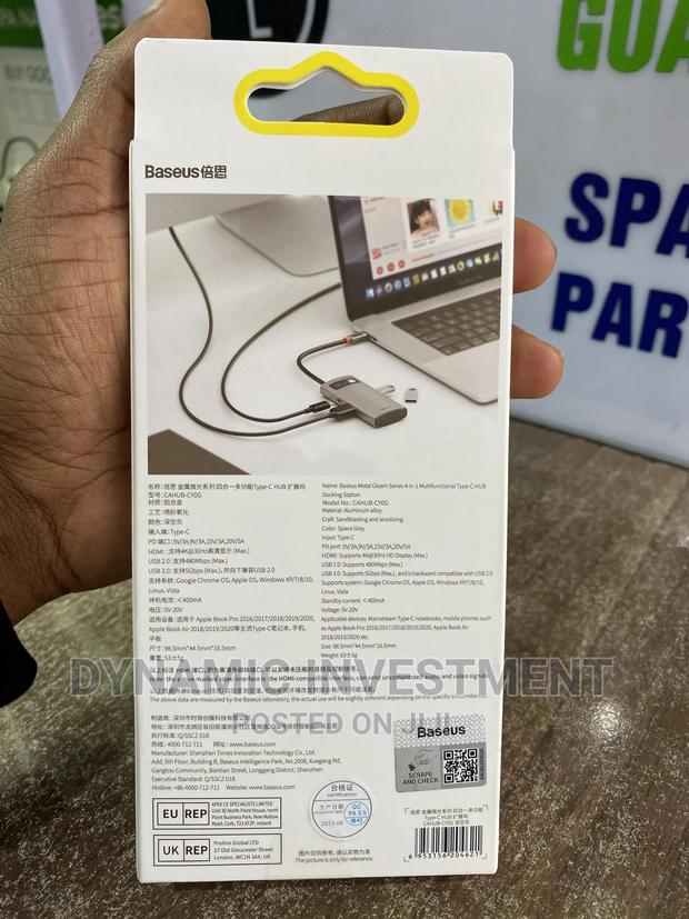 Baseus USB C Hub 4 in 1 Adapter With HDMI Type C Devices - thumbnail 4