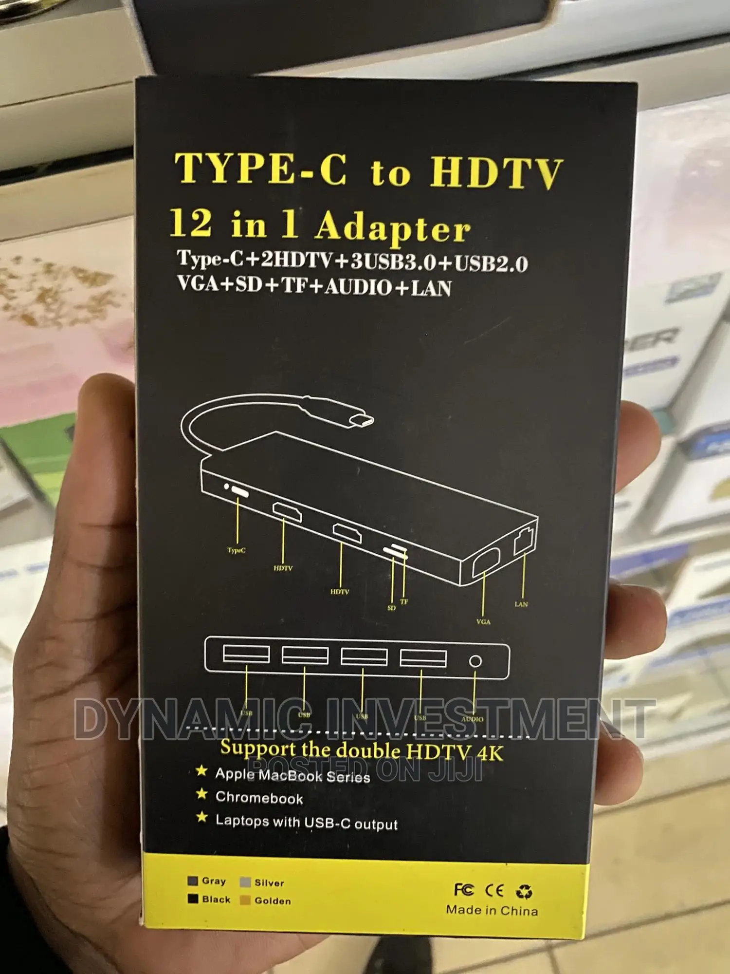 Type C to HDTV 12 in 1 USB Hub