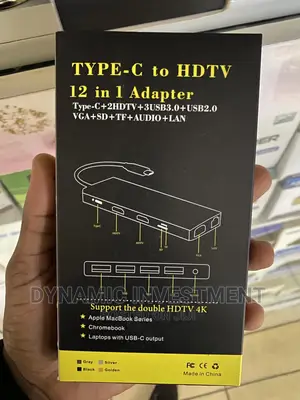 Type C to HDTV 12 in 1 USB Hub