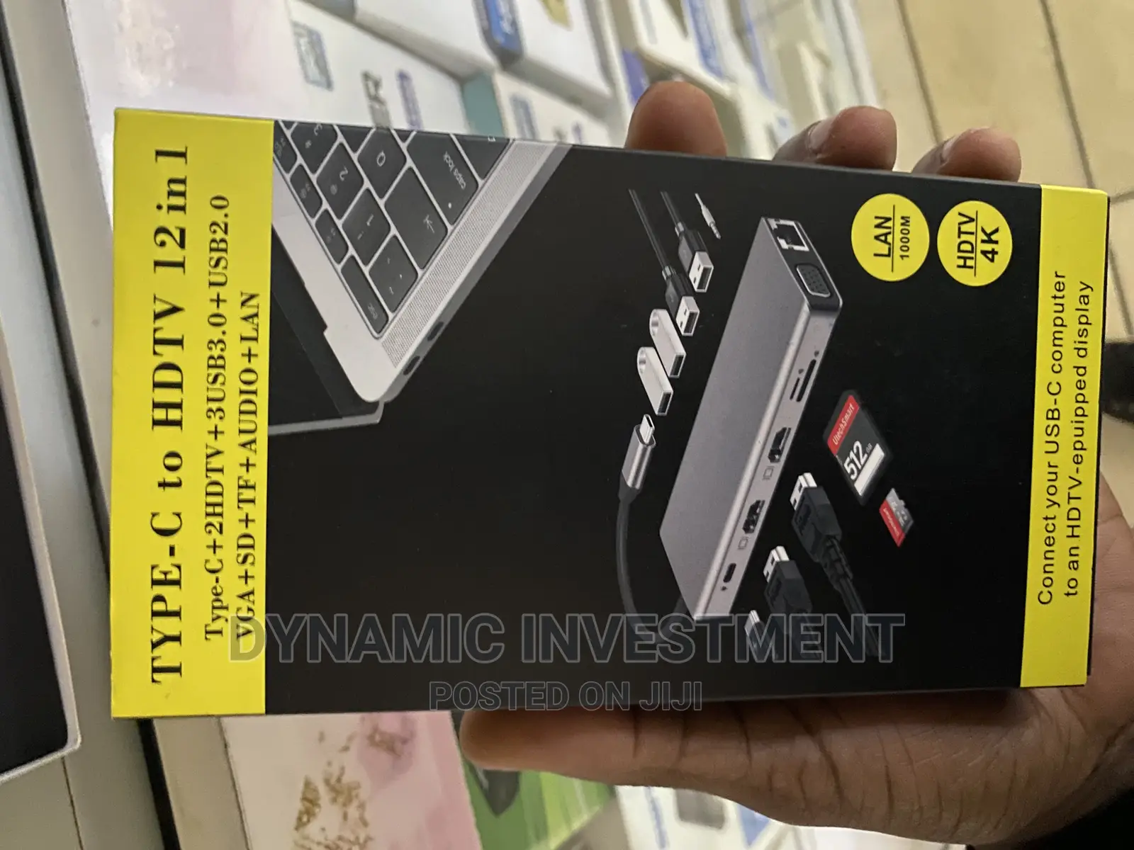 Type C to HDTV 12 in 1 USB Hub Docking Station