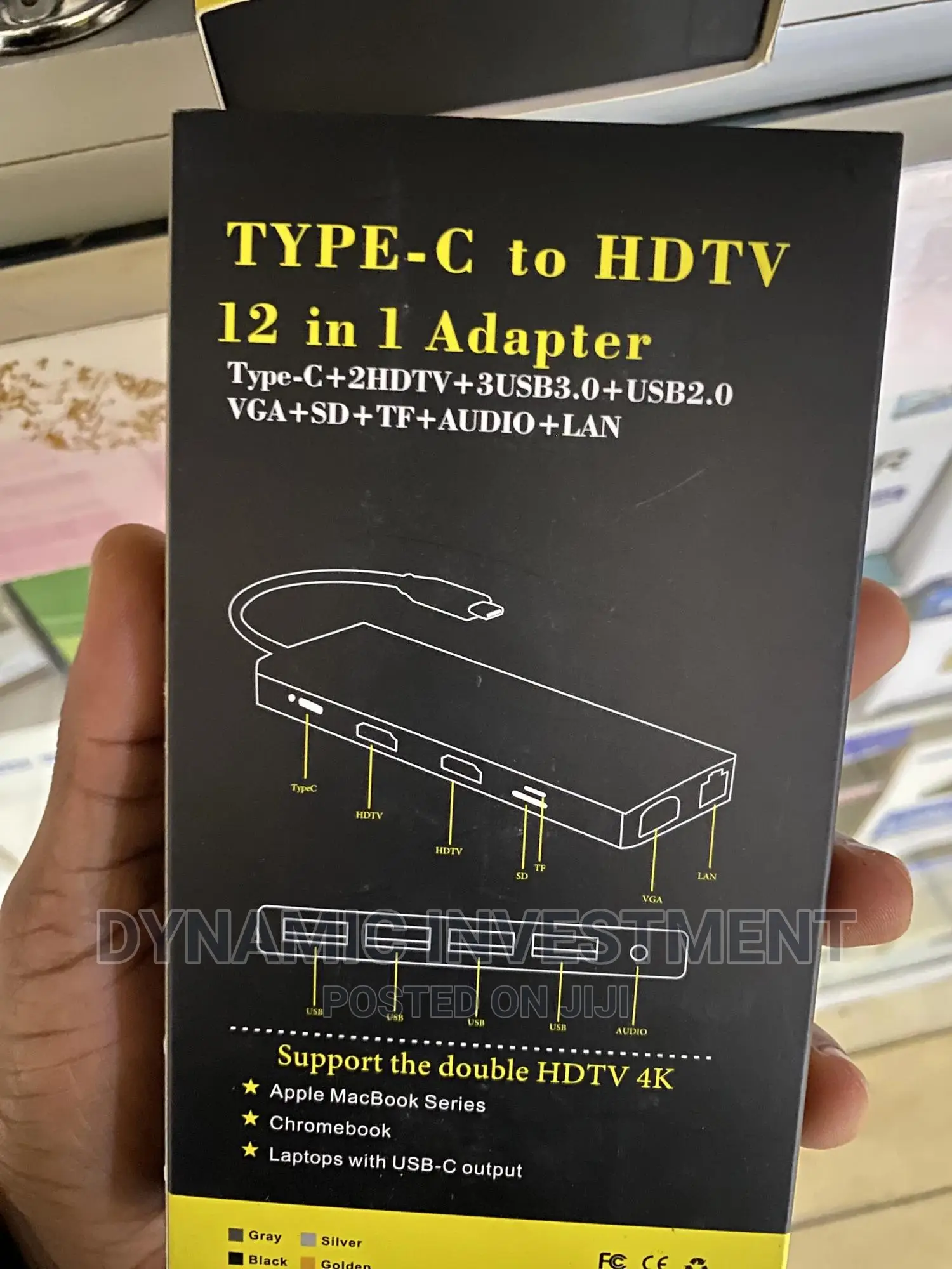 Type C to HDTV 12 in 1 USB Hub Docking Station