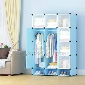 Mahogany Plastic Wardrobe