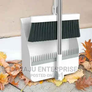 180° Rotating Long Broom Scoop Folding Dustpan Set