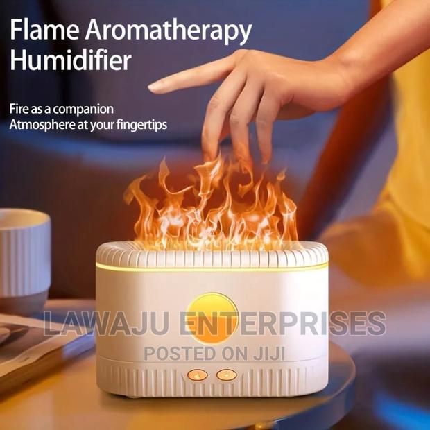 Ultrasonic Air Humidifier With Simulation Flame Lighting - thumbnail 3