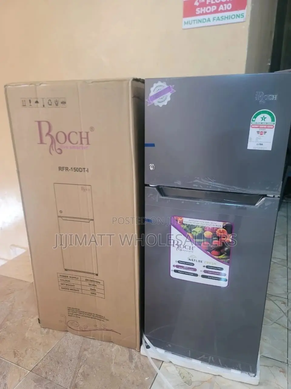 Roch RFR-150DT-I Top-Mounted Defrost Refrigerator - 118L