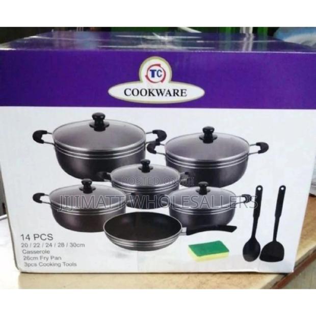 14 Pieces Nonstick TC Cookware Set With Pan