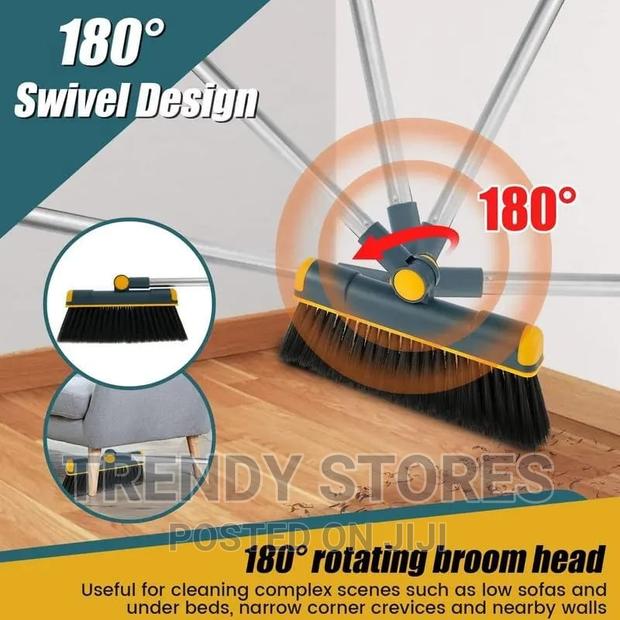 Long Broom Scoop Folding Dustpan Set - thumbnail 3