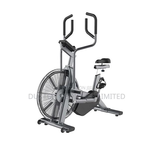 Commercial Air Resistance Bike Grey/Black, Belt Driven - main view