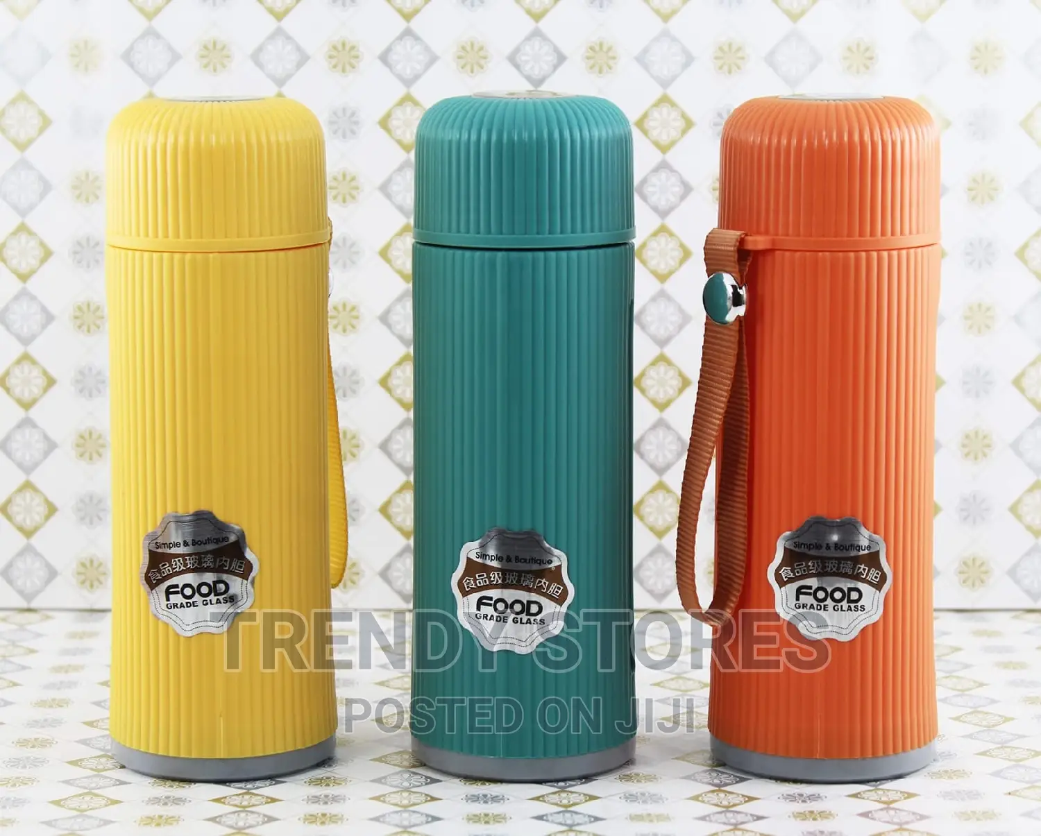 500ml Borosilicate Glass Water Bottle