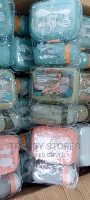 2pc Partitioned Lunch Box With 2 Compartments