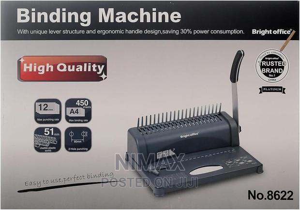 Bright Office 8622 Binding Machine A4 - Black Grey - thumbnail 3