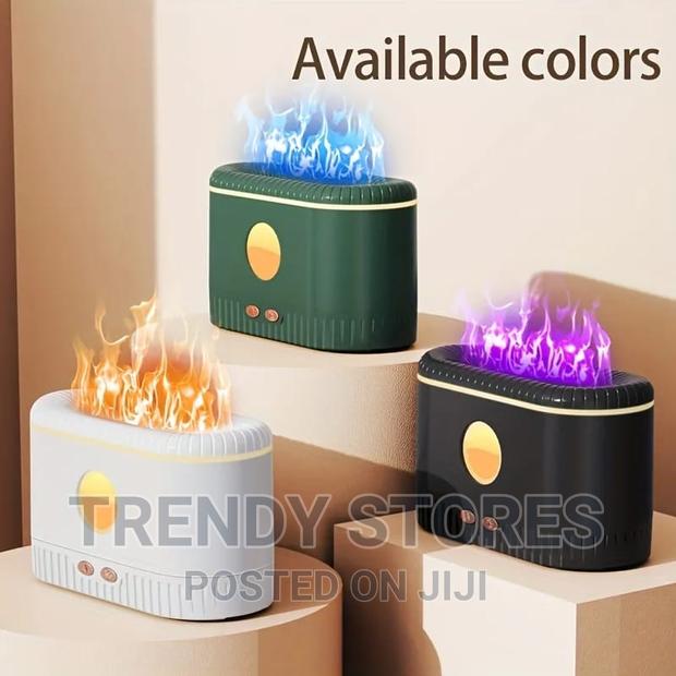 Ultrasonic Air Humidifier With Simulation Flame Lighting - thumbnail 2