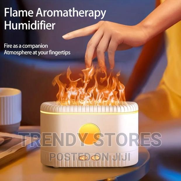 Ultrasonic Air Humidifier With Simulation Flame Lighting - thumbnail 3