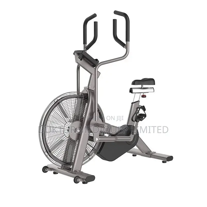 Commercial Air Resistance Bike Grey/Black, Belt Driven