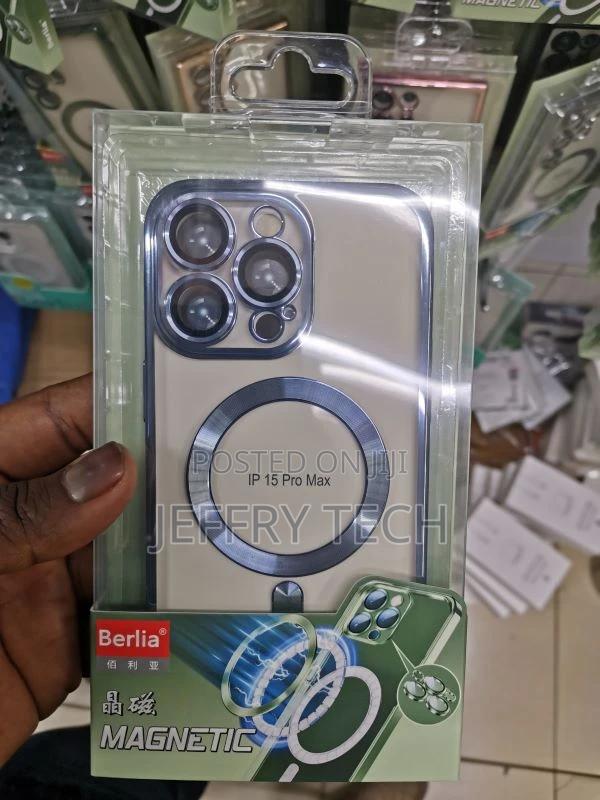 iPhone 15 Pro Max 11 Clear Magsafe Case Plating Magnetic Co - main view