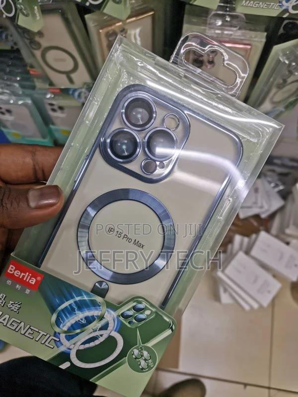 iPhone 15 Pro Max 11 Clear Magsafe Case Plating Magnetic Co - thumbnail 3