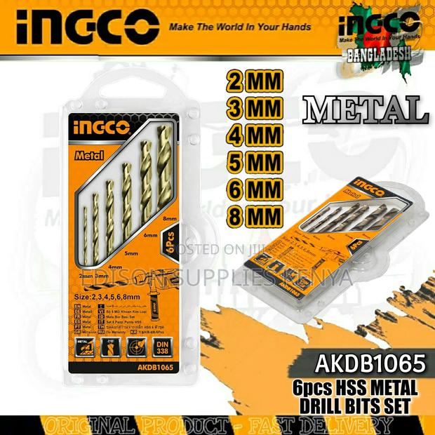 Drill Bits 6pcs Ingco Metal Drill Bits 2-8mm Heavy Duty - main view