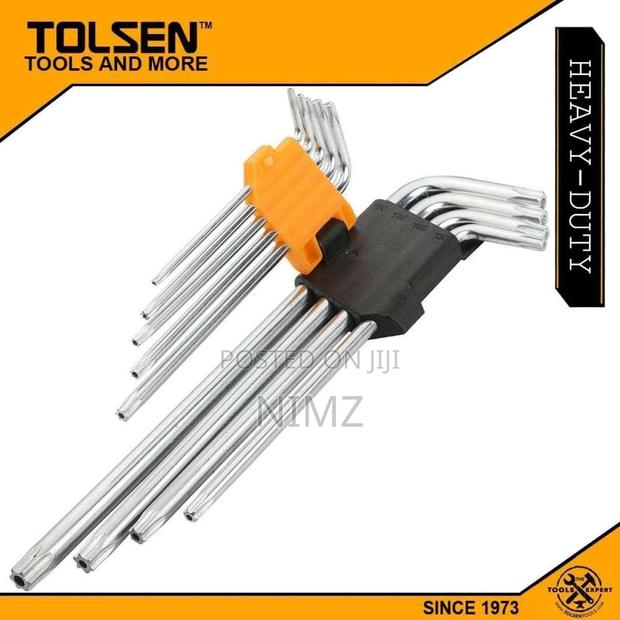 9pcs Torx Extra-long Arm Hex Keyset