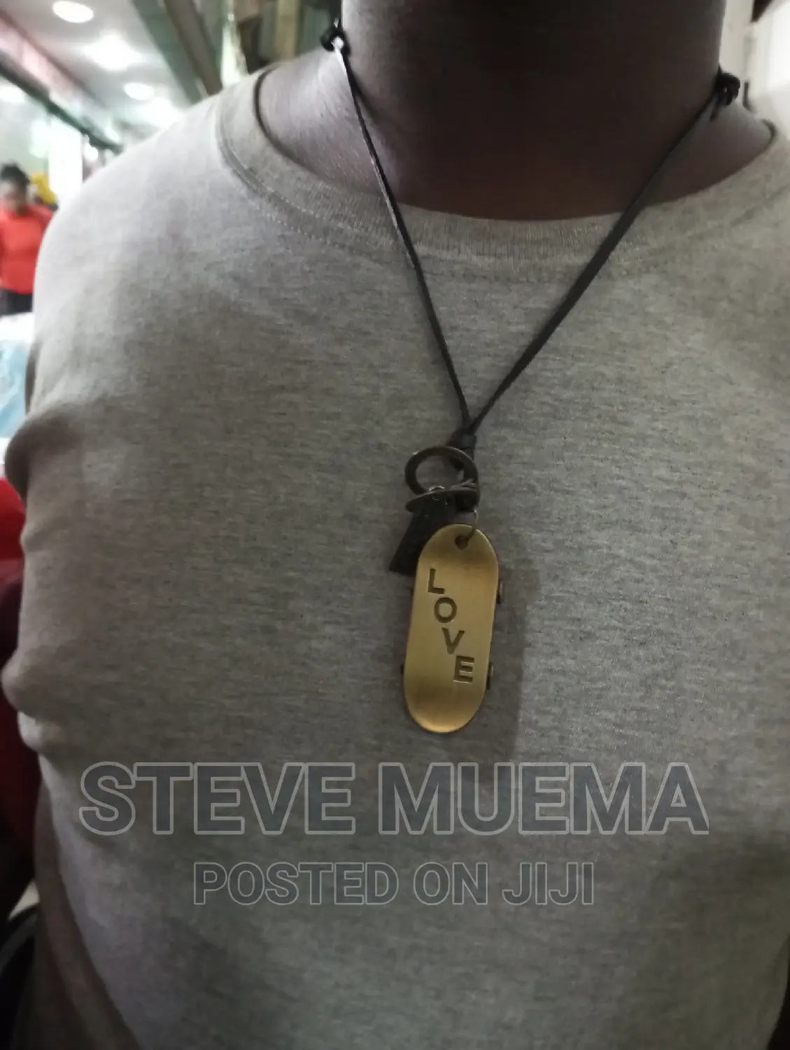 Leather Necklace.