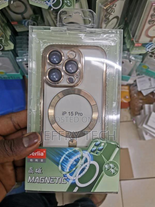 Magsafe Matte Clear Case - For iPhone 15 Pro Max Gold - main view