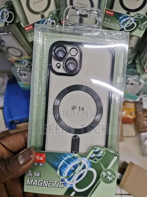 Magnetic Case for iPhone 14 Case Camera Lens Protector Plati