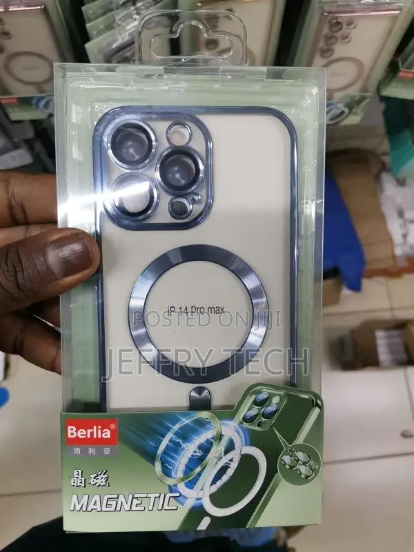 iPhone 14 Pro Max Magsafe Charge Camera Lens Protection Blue