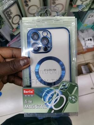 iPhone 14 Pro Max Magsafe Case With Camera Lens Protector Bl - thumbnail 2
