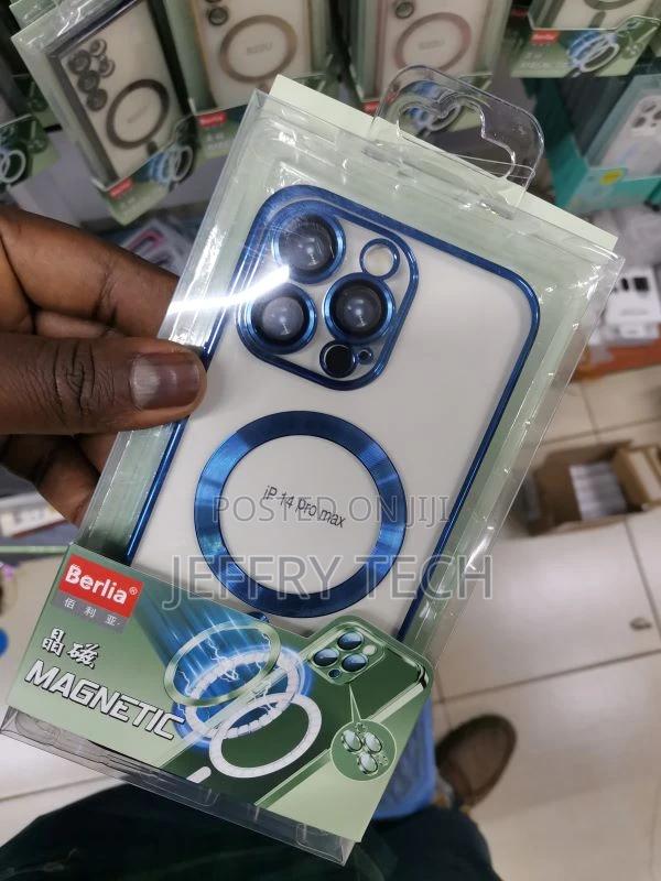 iPhone 14 Pro Max Magsafe Case With Camera Lens Protector Bl - thumbnail 3